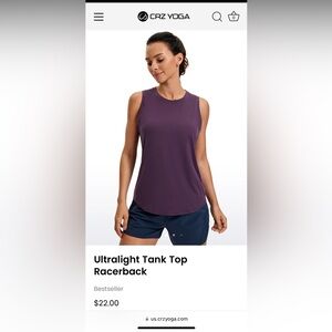 CRZ Yoga athletic tank